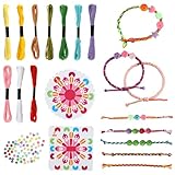 RMIVEGLIA Armbänder selber machen Set für Kinder – buntes Loom Bänder Set mit Anleitung,...