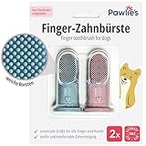 Pawlie's Zahnbürste für Hunde und Katzen | Praktische Hundezahnbürste Fingerling zur Zahnpflege |...