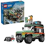 LEGO 60447 City Offroad Geländewagen – Spielzeug-Auto mit Seilwinde, Dachgepäckträger &...