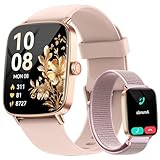 Smartwatch Damen mit Telefonfunktion,1.85' HD Uhren Damen mit Herzfrequenz Schlafmonitor SpO2...