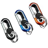Jooheli Karabiner Schlüsselanhänger, 3 PCS Auto Schlüsselanhänger mit 2 Schlüsselanhängern,...