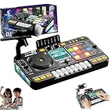 Kids DJ Mixer Table, Mein Mini-Mischpult – Interaktives DJ-Pult mit Lichteffekten, Klaviertasten...