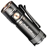 fenix , Hohe Leistung, E18R v2.0 USB C Mini EDC 1200 Lumen Taschenlampe, Schwarz