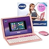 Vtech Genio Lernlaptop pink – Lerncomputer mit Internetzugang, Textprogramm und Lerninhalten zu...