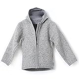 gipfelsport Walkjacke aus 100% Schurwolle - Wolljacke für Kinder, Baby | Merino Wollwalk Jacke mit...