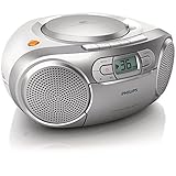 Philips AZ127/12 CD-Soundmaschine, CD Player Tragbar (Radio UKW, CD, Kassettendeck, Dynamic Bass...