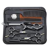 Purple Dragon Haarschere 5,5Zoll Profi Friseurschere Friseurscheren set perfekt Haarschnitt für...