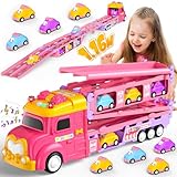 Hot Bee Spielzeug ab 2 3 4 5 Jahre Auto Spielzeug Kinder LKW Auto Spielzeugautos Transport Truck...
