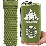 TRINORDIC Ultraleichte Aufblasbare Camping Isomatte Mit Kissen, Iso Matte Aufblasbar Mit...