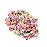 DEARMAMY 3000Stücke Nagelkunst Zubehör DIY Maniküre Dekoration mit Pflaumenblüten und Kuchen...