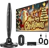 DVB-T/T2 Antenne mit Verstärker,Zimmerantenne für Fernseher,TV-Antenne mit hochverstärktem...