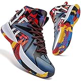 ASHION Basketballschuhe Kinder Turnschuhe Kinder Sneaker High Top Outdoor Sportschuhe Anti Skid...