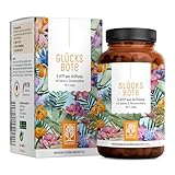 NATURTREU® GLÜCKSBOTE 5-HTP Komplex – 90 vegane Kapseln mit 100mg 5-HTP aus Griffonia, Safran,...
