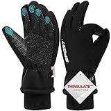 DYGSWIN Wasserdicht Winterhandschuhe, Skihandschuhe Touchscreen Handschuhe Herren Damen, 3M...