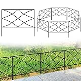 Thealyn Dekorative Gartenzaun Metall Zaun Grenze 40cm (H) x 2.8m (L) Zaun Panels No Dig Fence...