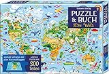 Puzzle und Buch: Die Welt