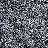 GarPet Zierkies 25 kg 5-8 mm Ziersplitt Basalt Anthrazit Aquarium Garten Weg Kies Steinteppich