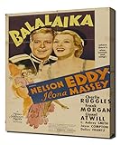 Filmposter Balalaika 01 Original ungereinigt - Leinwanddruck auf Holzrahmen - perfektes Bild zur...