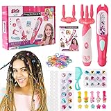 BuzzoXerex Haarflechtmaschine Mädchen Set, DIY Flechthilfe Haare mit Haarperlen, Automatic Hair...