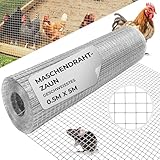 STREND PRO Maschendrahtzaun | Geschweißt - Verzinkt | 0.5m x 5m | 0,8 mm, 12,7x12,7mm |...