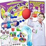UNGLINGA Kinder Wissenschaft Experiment Kits 30 Schule Labor Experimente mit Laborkittel...