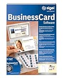 SIGEL SW670 BusinessCard Gestaltungs-Software für Visitenkarten, CD inkl. 200 Karten