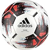 adidas Team Match Fußball, White/Black/Solar Red/Bright Cyan, 5