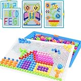 ITODA Mosaik Steckspielzeug Lernspielzeug Kinderspielzeug Kreatives Spielzeug Jungen Mädchen Mosaik...