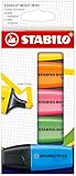STABILO - Textmarker - BOSS MINI - 5er Pack - mit 5 verschiedenen Farben