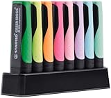 STABILO - Umweltfreundlicher Textmarker - GREEN BOSS 8er Tischset - jeweils 4 verschiedene Pastell -...