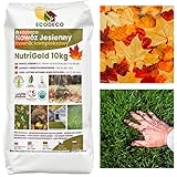 EcoDeco Herbst Rasendünger 10kg für 500 m² | Herbstdünger Rasen Winterfest mit Kalium und...