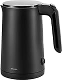 ZWILLING ENFINIGY Wasserkocher mit Edelstahl-Kalkfilter & Überhitzungsschutz, kabellos, 1850 Watt,...