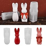 Skeadex Silikonformen Gießformen Ostern, 3er Osterhase Silikonform Ostern Gießform Hase...