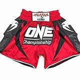 HEARTTOUCH Herren Muay Thai Fight Shorts - Premium Boxing Shorts Kurze Thaiboxhose Kickboxing Shorts...