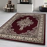 Carpetsale24 Teppich Wohnzimmer Traditioneller Orientalisch Design Rot 160 x 230 cm - Kurzflor...