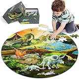 DIGOBAY Bodenpuzzle für Kinder im Alter von 3–8 Jahren, 70 Teile Kinderpuzzle Dinosaurier-Puzzle...