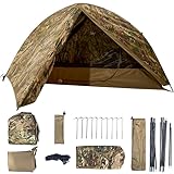 FREE SOLDIER Campingzelt Outdoor Ultraleichtes Einmannzelt In Camouflage, Outdoor-Camping,1 Person...