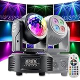 Moving Head Bühnenlicht 36W, Beidseitige Partylicht 4in1 RGBW LEDs Disco licht Fernbedienung DJ...