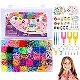 JOPHEK Loom Bänder Set, Bunte Gummibänder Kit für Armbänder, Gummibänder, DIY Elastisches...