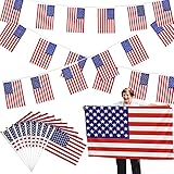 Amerikanische Flagge 90 x 150cm, Flagge USA Girlande, Amerika Fahne mit Messingösen,...