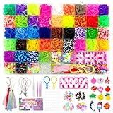 Tmefoy 3500+ Loom Bänder Set für Kinder, 40 Farben DIY Gummibänder mit Perlen Haken Charms und...