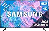 Samsung Crystal UHD CU7170 Series 75 Zoll Fernseher, PurColor, Crystal Prozessor 4K, Motion...