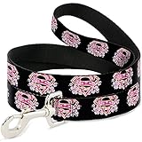 Buckle Down Super Shield Hundeleine mit Schnallen, Hibiskus-Design, 1,2 m lang, 1,27 cm breit,...