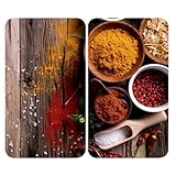 WENKO Herdabdeckplatte Universal Mod. Gewürze, höhenverstellbar für alle Herdarten, Schneidebrett...