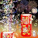Feuerwerk Seifenblasenmaschine, Tischfeuerwerk Automatischer Seifenblasenhersteller mit Lichtern und...