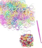 DasKid Loom-Bänder, leuchtet im Dunkeln, Nachfüllpack mit Hakenwerkzeug und bunten S-Clips,...