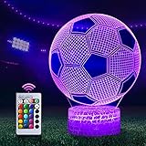 Fußball geschenke für jungen, 3D Nachtlicht, LED Illusion Lampe, Stimmungslichter Touch &...