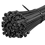 Kabelbinder Schwarz Set,Tesmax 100 Stück Kabelbinder UV Beständig,kabelbinder wiederverschließbar...