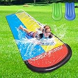 Gobesty Wasserrutsche Garten, 6,1 * 1,4M Doppel Wasserrutschmatte, Wasserspielzeug Kinder Outdoor...