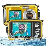 Aomdom Unterwasserkamera,wasserdichte Digitalkamera HD 2.7K Unterwasser Kamera wasserdichte 48MP 16X...